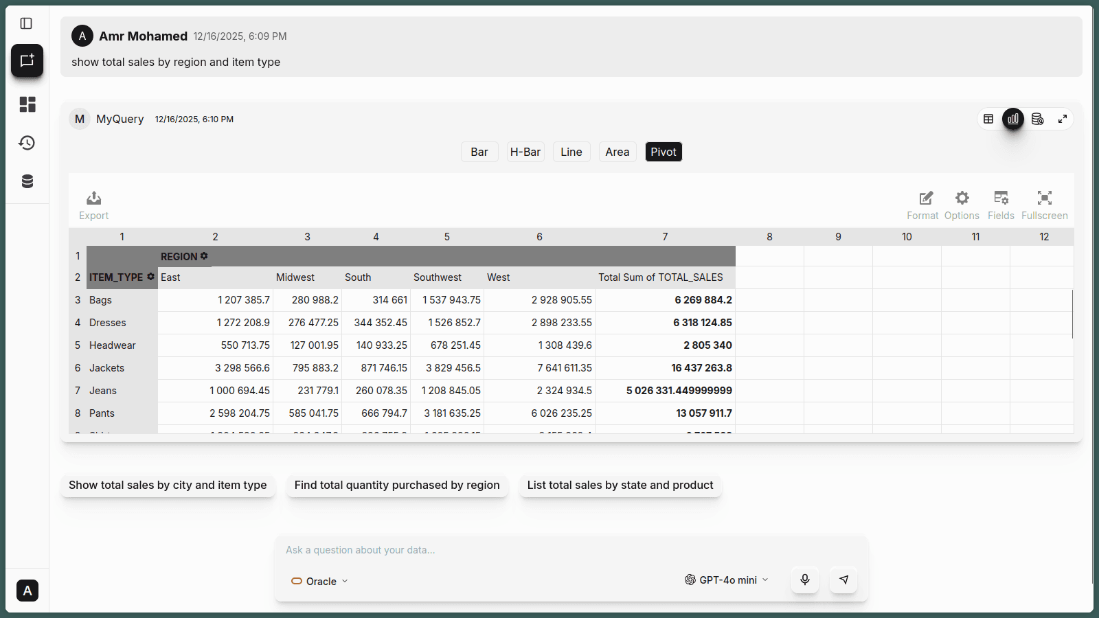 Report Builder Screenshot