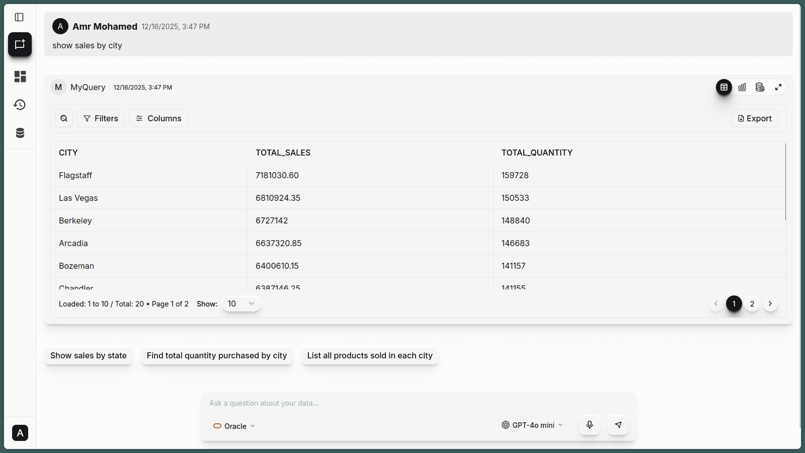 Report Builder Screenshot